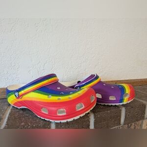 Crocs Unisex Adult Classic Rainbow Dye Clogs